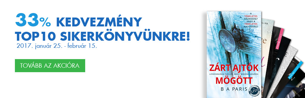 Sikerkönyvek 33% kedvezménnyel